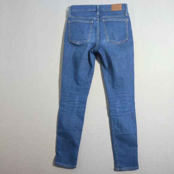 Madewell jeans women's size 26 ink blue colour 10" High-rise Skinny Stretch - Picture 3 of 16